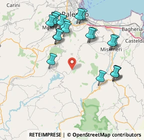 Mappa Via Renato Guttuso, 90030 Santa Cristina Gela PA, Italia (9.425)