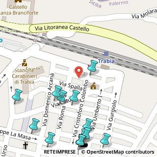 Mappa Via Cristoforo Colombo, 90019 Trabia PA, Italia (0.09565)