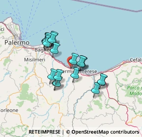 Mappa Via Cristoforo Colombo, 90019 Trabia PA, Italia (12.2285)