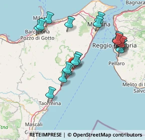 Mappa A18 Messina - Catania, 98026 Nizza di Sicilia ME, Italia (18.1265)