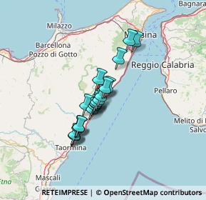 Mappa A18 Messina - Catania, 98026 Nizza di Sicilia ME, Italia (10.2875)