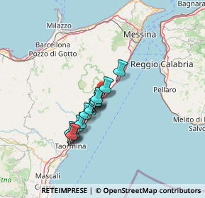 Mappa A18 Messina - Catania, 98026 Nizza di Sicilia ME, Italia (11.29929)