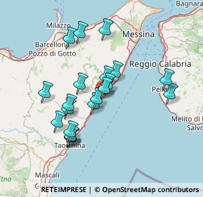 Mappa A18 Messina - Catania, 98026 Nizza di Sicilia ME, Italia (14.271)