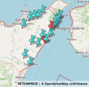 Mappa A18 Messina - Catania, 98026 Nizza di Sicilia ME, Italia (15.338)