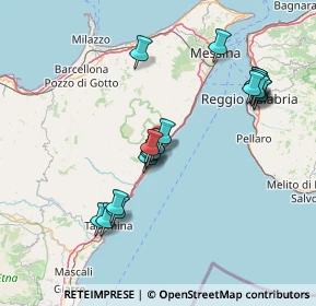 Mappa A18 Messina - Catania, 98026 Nizza di Sicilia ME, Italia (16.503)