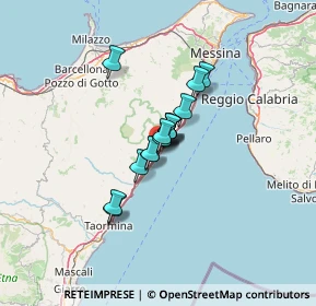 Mappa A18 Messina - Catania, 98026 Nizza di Sicilia ME, Italia (7.916)