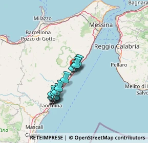 Mappa A18 Messina - Catania, 98026 Nizza di Sicilia ME, Italia (12.46429)