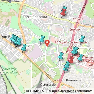 Mappa Via di Torre Spaccata, 00173 Roma RM, Italia (1.427)
