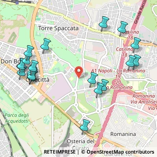 Mappa Via di Torre Spaccata, 00173 Roma RM, Italia (1.418)