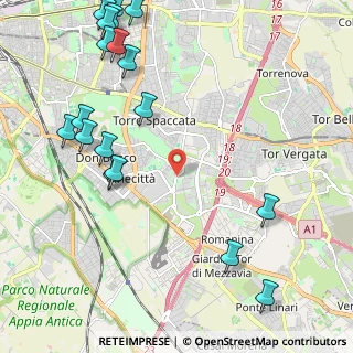 Mappa Via di Torre Spaccata, 00173 Roma RM, Italia (3.07444)