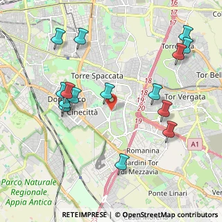 Mappa Via di Torre Spaccata, 00173 Roma RM, Italia (2.41733)