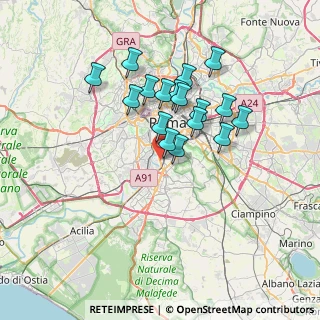 Mappa Via Tullio Civita Levi, 00146 Roma RM, Italia (6.23647)