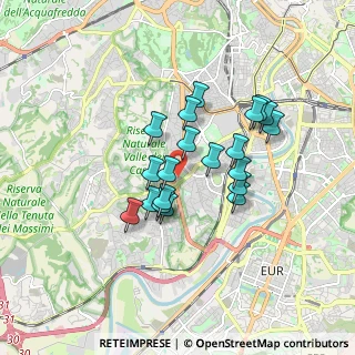 Mappa Via Luigi Corti, 00151 Roma RM, Italia (1.4465)
