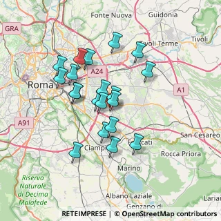Mappa Via del Politecnico, 00100 Roma RM, Italia (6.3665)
