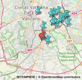 Mappa Via Ostiense, 00145 Roma RM, Italia (3.96813)