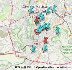 Mappa Via Giuseppe Guerzoni, 00149 Roma RM, Italia (3.13938)
