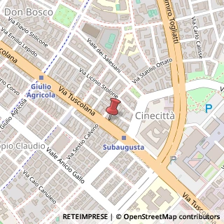 Mappa Via Tuscolana, 993, 00174 Roma, Roma (Lazio)