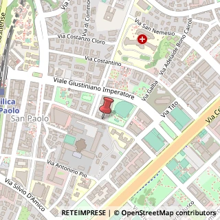 Mappa Via Alessandro Severo, 99, 00145 Roma, Roma (Lazio)