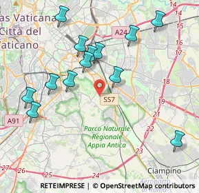 Mappa Via dell'Acqua Santa, 00178 Roma RM, Italia (4.45385)