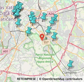 Mappa Via dell'Acqua Santa, 00178 Roma RM, Italia (5.3835)