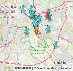 Mappa Via dell'Acqua Santa, 00178 Roma RM, Italia (3.516)