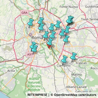 Mappa Via dell'Acqua Santa, 00178 Roma RM, Italia (7.25333)