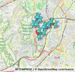 Mappa Via Antonio Oroboni, 00149 Roma RM, Italia (1.16786)