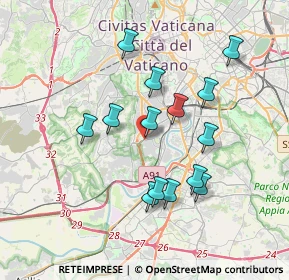 Mappa Via Antonio Oroboni, 00149 Roma RM, Italia (3.50429)