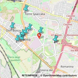 Mappa Via Raimondo Scintu, 00173 Roma RM, Italia (1.06909)