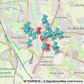 Mappa Via Muraccio dell' Archetto, 00173 Roma RM, Italia (1.4295)