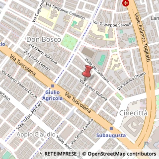 Mappa Via Licinio Stolone, 142, 00175 Roma, Roma (Lazio)