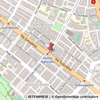 Mappa Viale Marco Fulvio Nobiliore,  4, 00175 Roma, Roma (Lazio)