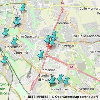Mappa Via del Fosso di Santa Maura, 00133 Roma RM, Italia (2.89071)