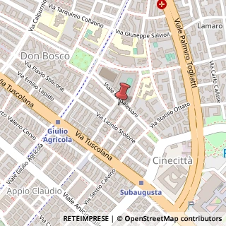 Mappa Viale dei Salesiani, 26, 00175 Roma, Roma (Lazio)