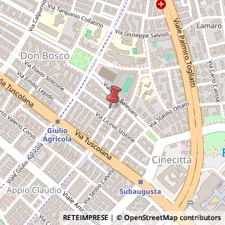 Mappa Via Quinto Pedio,  23, 00175 Roma, Roma (Lazio)