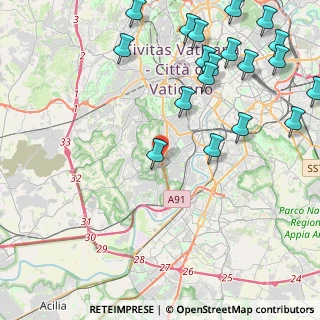 Mappa Via Tommaso Vallauri, 00151 Roma RM, Italia (6.08632)