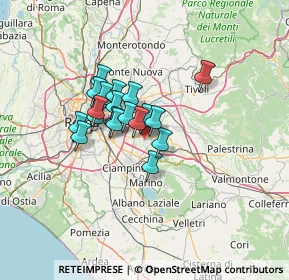 Mappa Via delle Due Torri, 00133 Roma RM, Italia (9.51632)