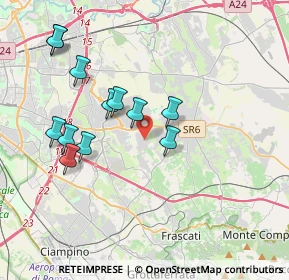 Mappa Via delle Due Torri, 00133 Roma RM, Italia (3.89417)