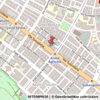 Mappa Via Tuscolana, 887/d, 00175 Roma, Roma (Lazio)
