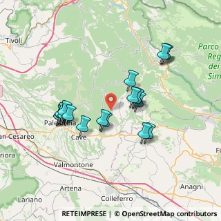 Mappa Via Ara della Forca s.n.c, 00030 San Vito Romano RM, Italia (7.201)