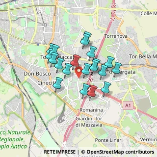 Mappa Via Antonio Ciamarra, 00173 Roma RM, Italia (1.398)