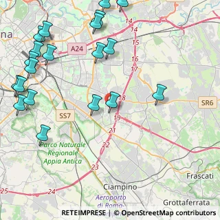 Mappa Via Antonio Ciamarra, 00173 Roma RM, Italia (6.2135)