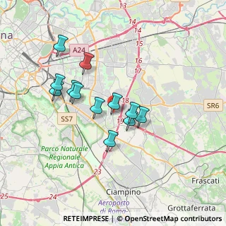 Mappa Via Antonio Ciamarra, 00173 Roma RM, Italia (3.16667)