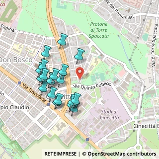Mappa Via Ferrini Contardo, 00173 Roma RM, Italia (0.484)