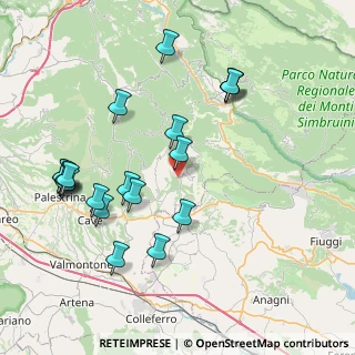 Mappa Via San Martino Annunziata, 00035 Olevano Romano RM, Italia (9.2095)