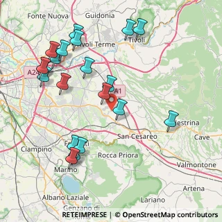 Mappa Palestrina, 00030 San Cesareo RM, Italia (9.8055)