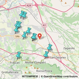 Mappa Palestrina, 00030 San Cesareo RM, Italia (4.56333)