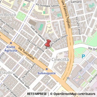 Mappa Via Statilio Ottato,  47, 00175 Roma, Roma (Lazio)