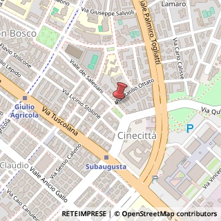 Mappa Piazza Quinto Curzio,  5, 00175 Roma, Roma (Lazio)
