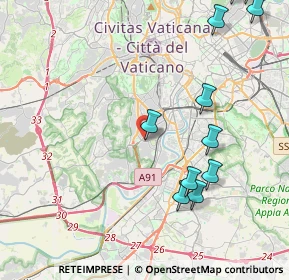 Mappa Viale Giuseppe Sirtori, 00149 Roma RM, Italia (5.69917)